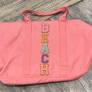 STONEY CLOVER LANE Pink Beach Tote Bag